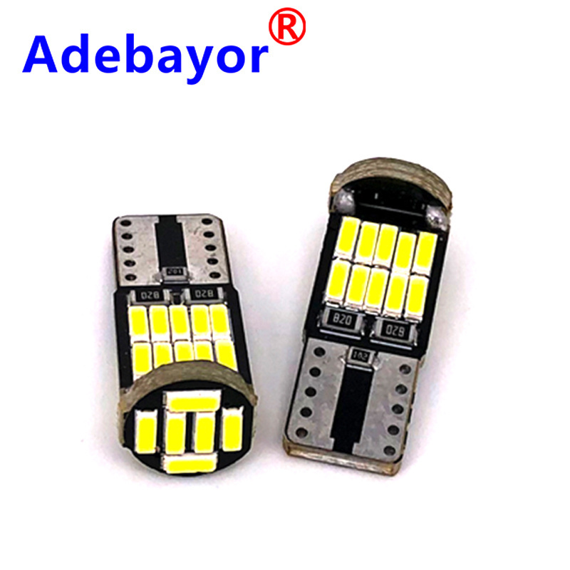 Super bright T10 w5w 194 501 led car interior light T10 26 SMD 4014 Chip Instrument Lights bulb lamp canbus no error 12V 6000K