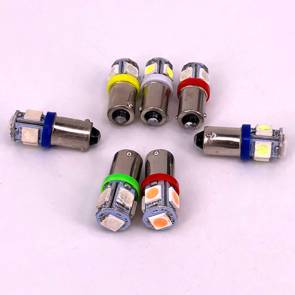 Customization BA9S T11 Canbus Error Free 5050 SMD 5 LED 5SMD Car Light Bulbs Turn Signal LED 12V 24V Tail lights T4W 3886X H6W 3