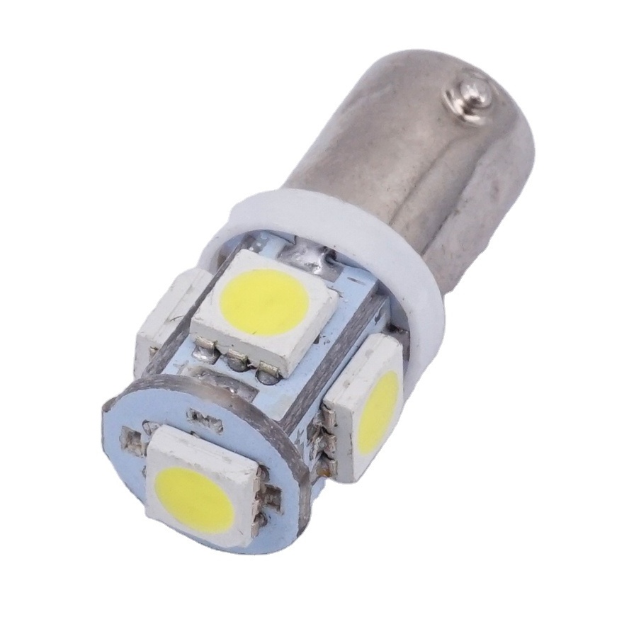 6V 12V 24V BA9S 5050 5SMD Led H21W Bulbs T4W Car Reverse Lights Auto Parking License Plate Light Side Indicator Lamp