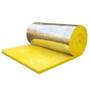 Wall and roof thermal Insulation with aluminum foil fiberglass wool coil felt cold and heat insulation material