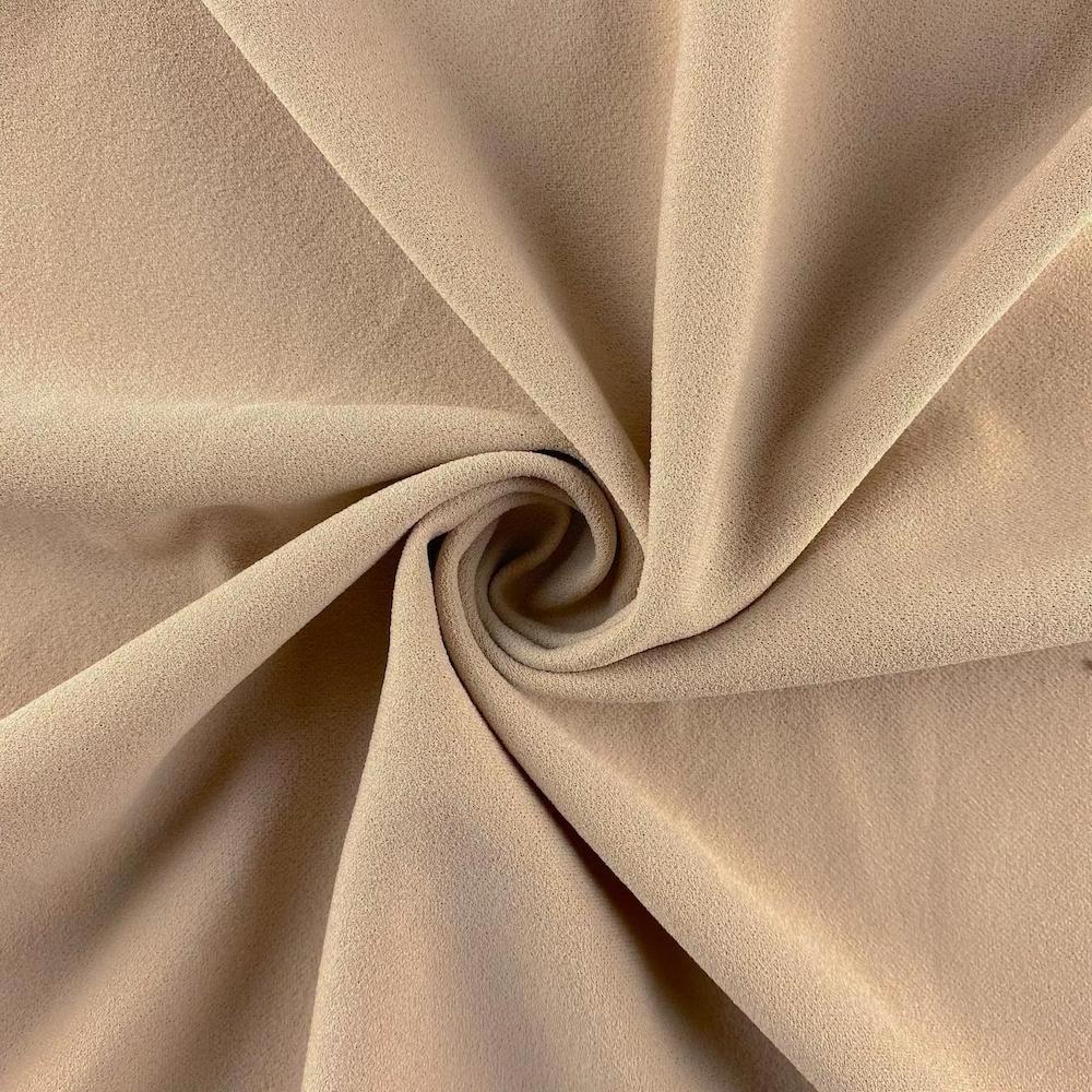 Wholesale Bright  80% Rayon 20% Polyester Blend Satin Two-color Shiny Fabric Women's Fashion Fabric