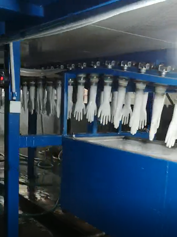 Nitrile latex examination glove making machine production line