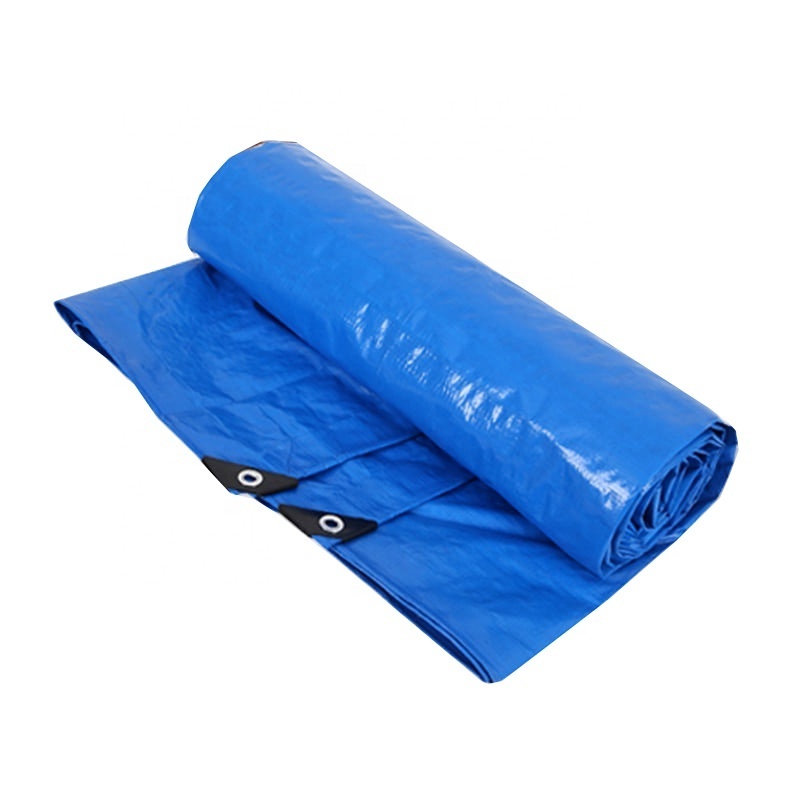 Blue Light Duty Waterproof Light Weight PE Tarpaulin Sheet Cover For Truck