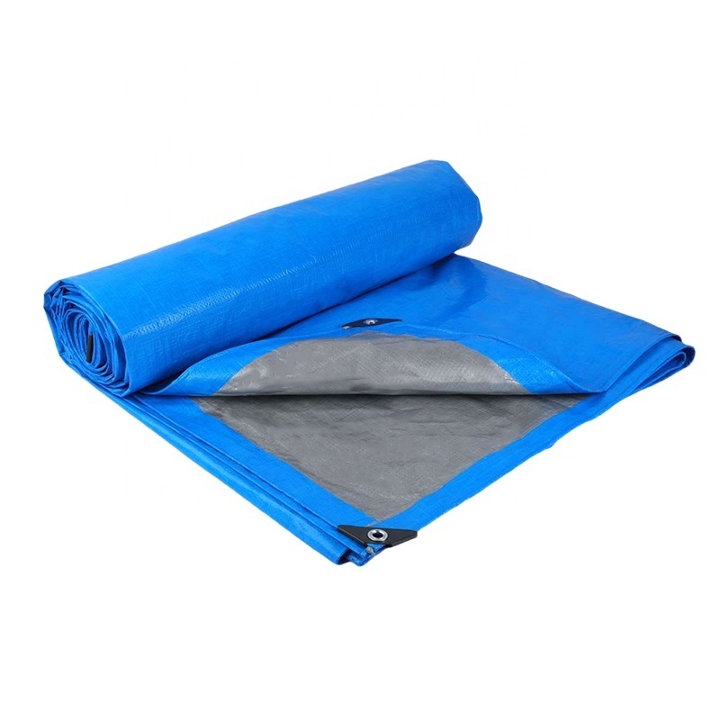 China Standard Size PE Tarpaulin Poly Tarps For Temporary Shelter Cover