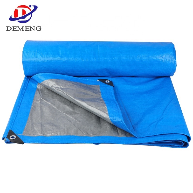 China Standard Size PE Tarpaulin Poly Tarps For Temporary Shelter Cover