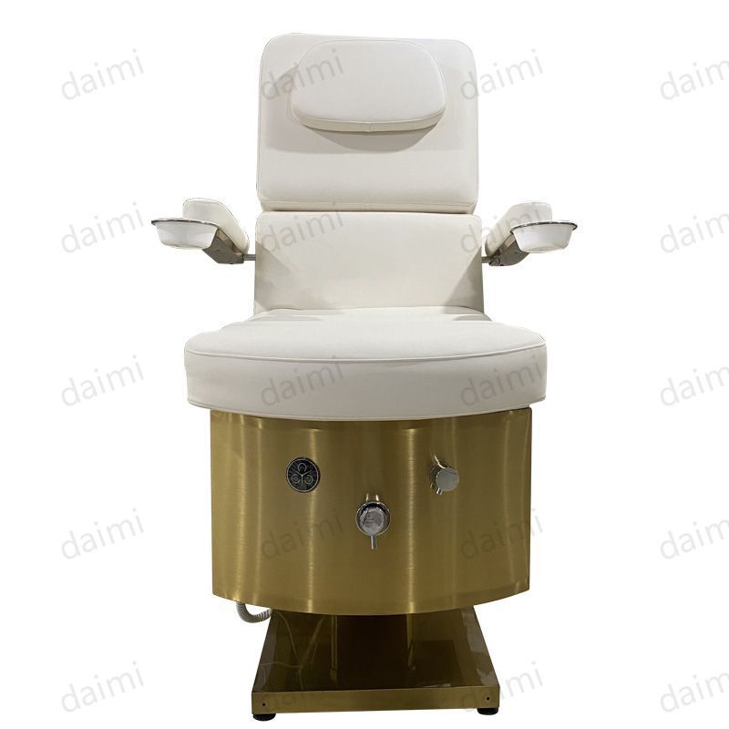 Esthetician equipment  lift electric beauty tattoo therapy bed facial gold face spa hydraulic massage table furniture chair