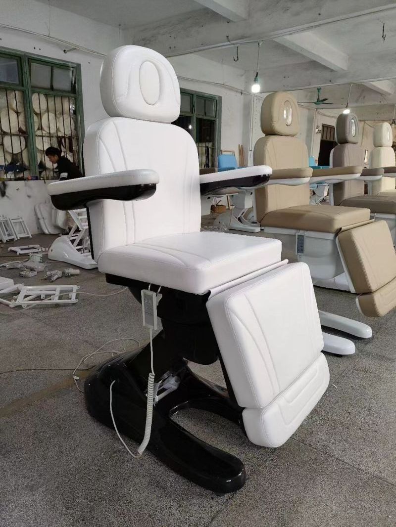 CE  facial beauty salon massage aesthetic White Black Pink 3 4 motor electric physiotherapy treatment table eye lash bed  chair