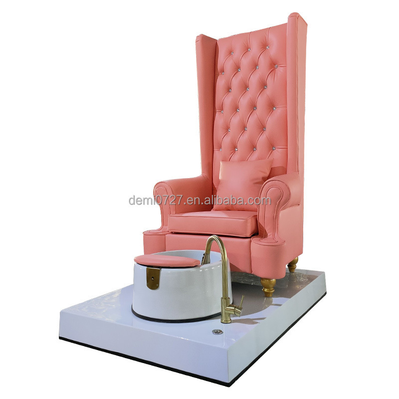 Wholesale High Back pedicure chairs spa luxury massage manicure foot massage pedicure spa chair for nail tech