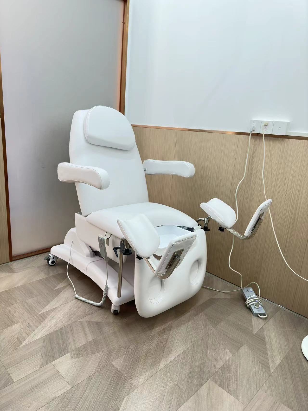 luxury fast delivery private label cosmetic electric facial bed white pink massage table beauty chair with 3 4 motors