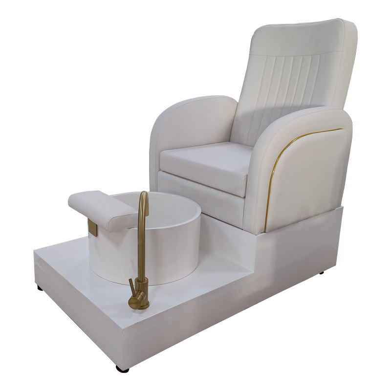 Daimi Luxury Purple Yellow Spa Pedicure Chair  No Plumbing Custom Color With Foot Bath Bowl For Salon