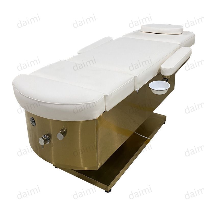 Esthetician equipment  lift electric beauty tattoo therapy bed facial gold face spa hydraulic massage table furniture chair