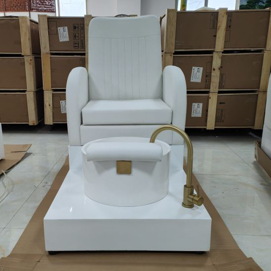 Daimi Luxury Purple Yellow Spa Pedicure Chair  No Plumbing Custom Color With Foot Bath Bowl For Salon