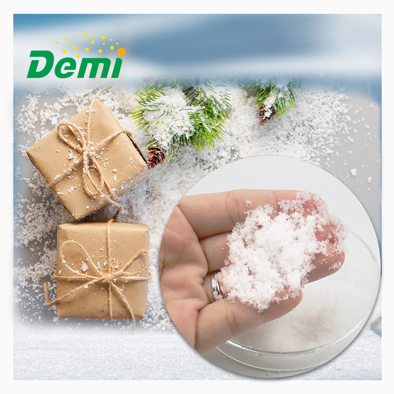 Instant Snow Pollen for Slime Christmas Snowman Decorating Christmas Trees or DIY Slim Making Instant Snow