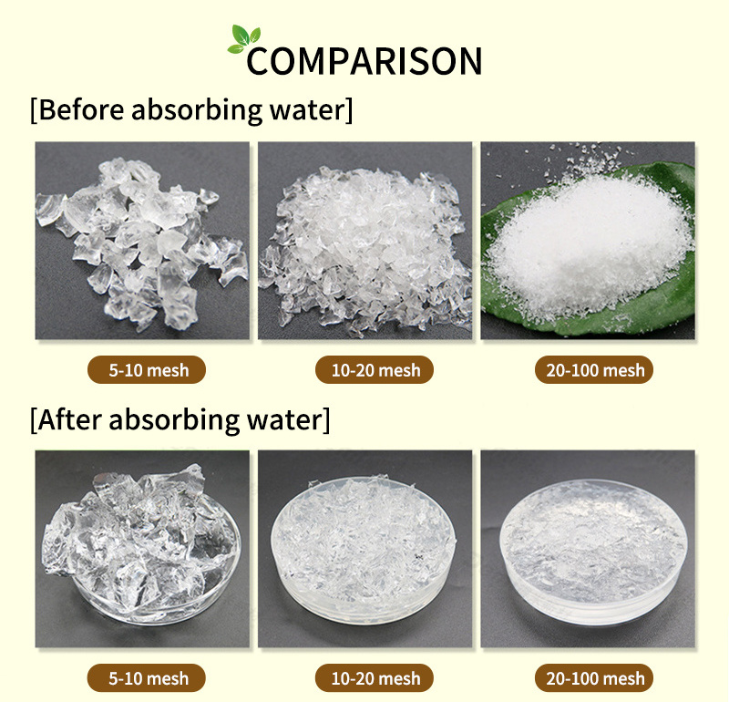 Soil Water Starch Super Absorbent Polymer Sap Potassium Polyacrylate Hydrogel For Agriculture