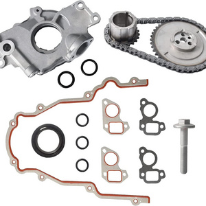 M295 Oil Pump Timing Chain Kit with Timing Cover Gasket for Chevy Avalanche Silverado Suburban GMC Sierra Cadillac 4.8L 5.3L 6.0