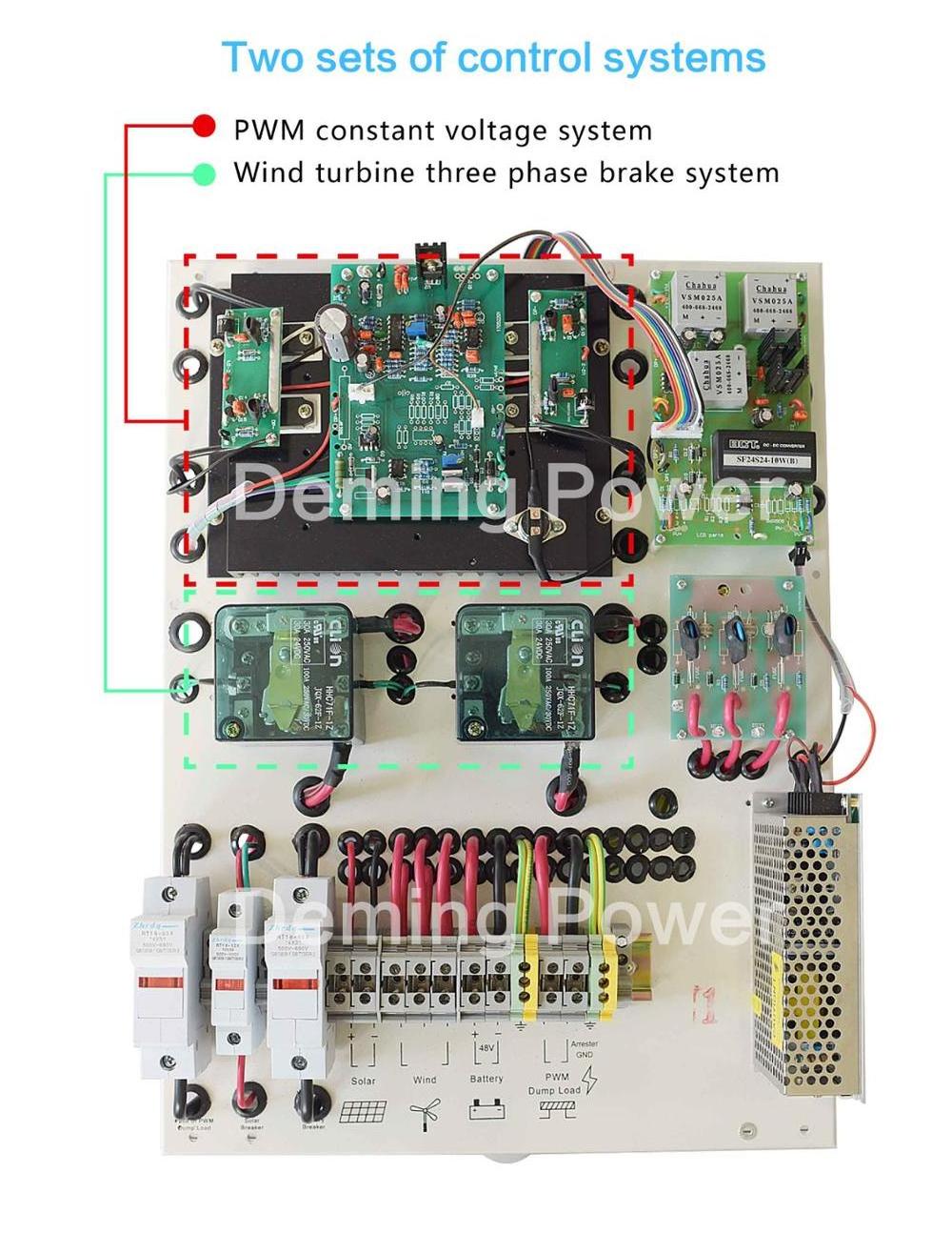 2KW 120V/220V Wind Turbine voltage regulators/stabilizers Wind Solar Hybrid Charge Controller