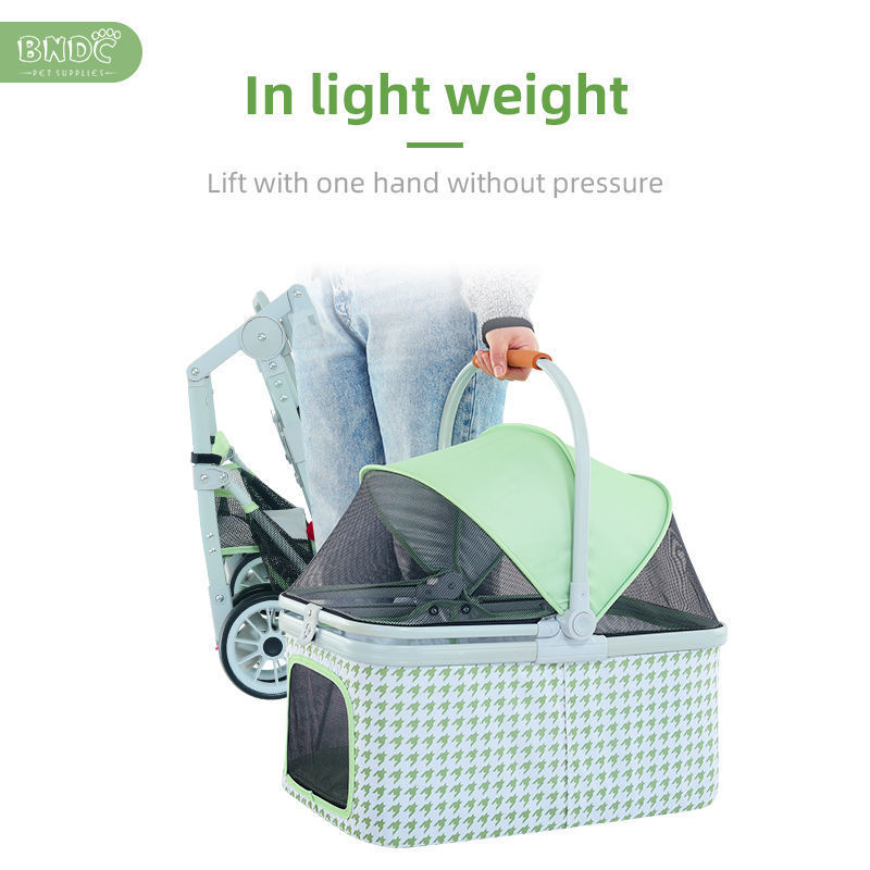 Luxury  4 wheels China Supplier Convenient Storage detachable jogger pet carrier with stroller for large dogs small dogs and cat