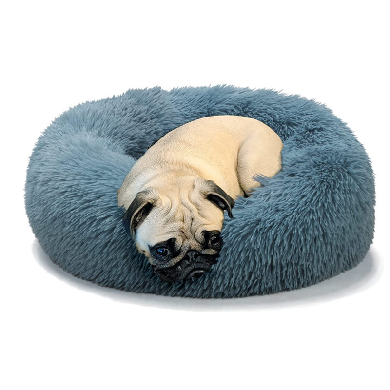 Hot Popular Soft Removable Washable Luxury Cushion Fluffy Large Dogs Cats Waterproof Anti Slip Donut Round Dog Pet Bed for Dogs