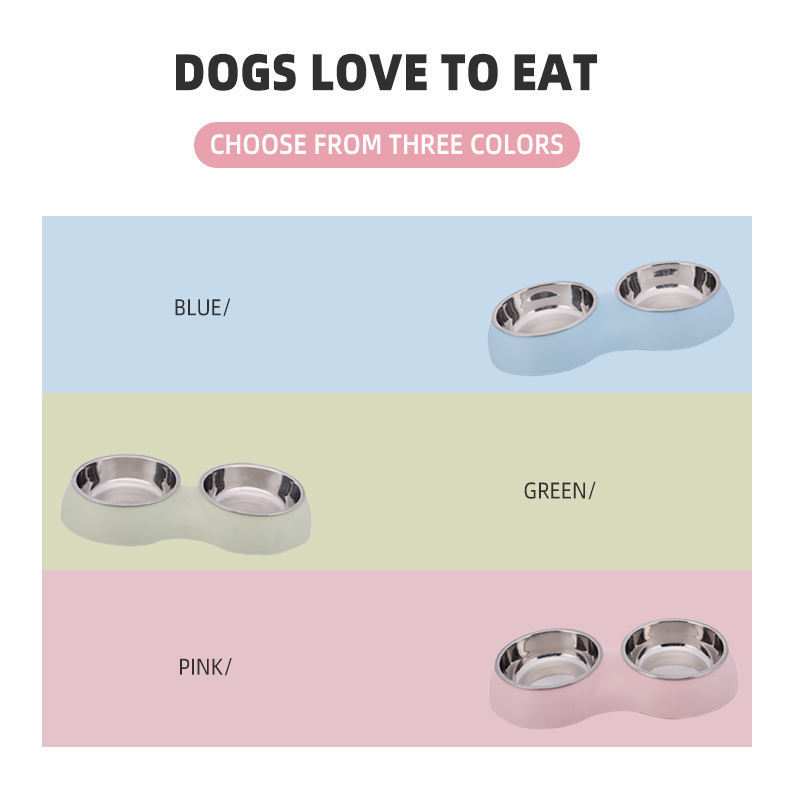 Manufacturing and wholesale 2022 hot selling modern double wall stainless steel feeding food water pet dog bowl cat bowl