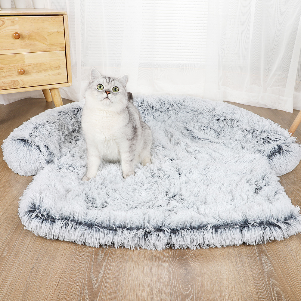 Wholesale Hot Luxury Modern Removable Waterproof Fluffy Cushion Dog Bed Couch Pet Sofa Bed Cover for Furniture Protector Dogbed