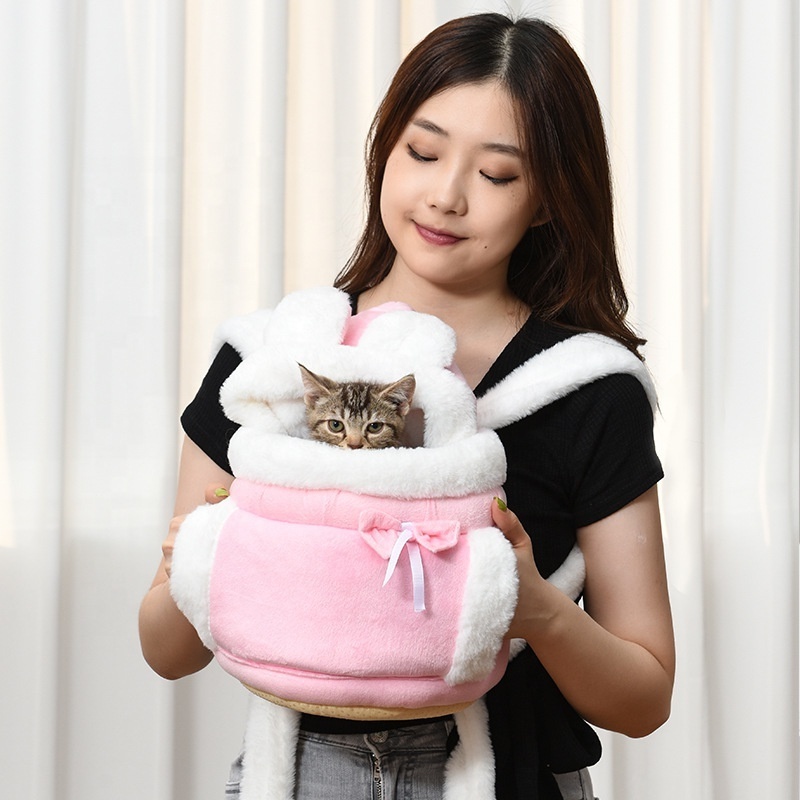 Padded Strap Doggie Cat Hand Free Sling Carry Safety Belt Outdoor Travel Dog Papoose cute bag for cat