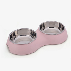 Manufacturing and wholesale 2022 hot selling modern double wall stainless steel feeding food water pet dog bowl cat bowl