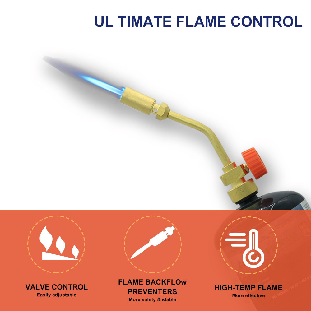 DEM GP1000  Blow Torch Adjustable Butane Mapp Hand Lpg Heating Propane Welding Gas Torch