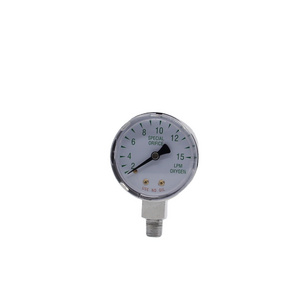 DEM 50mm 2" Medical LpG Oxygen Acetylene  High Low Pressure Gas Regulators Radial Pressure Gauges