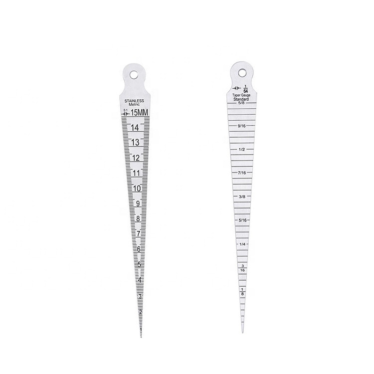 DEM WG006A Taper Type 1-15mm Weld Gage Stainless Steel Rulers Inspection Welding Gauge