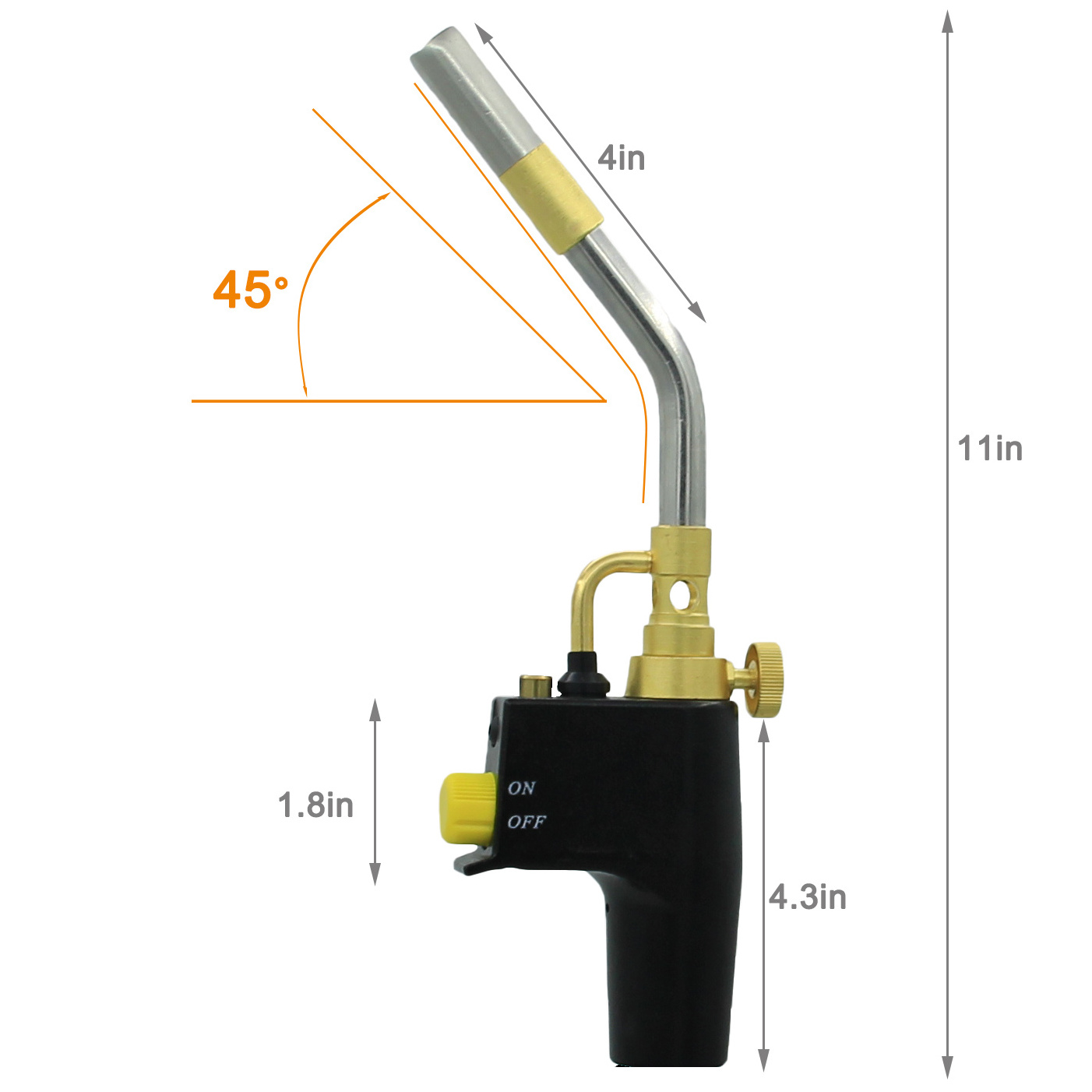 DEM GP8000 Hot sale refillable gasoline lpg propane garden weed burning blow torch jet flame torch