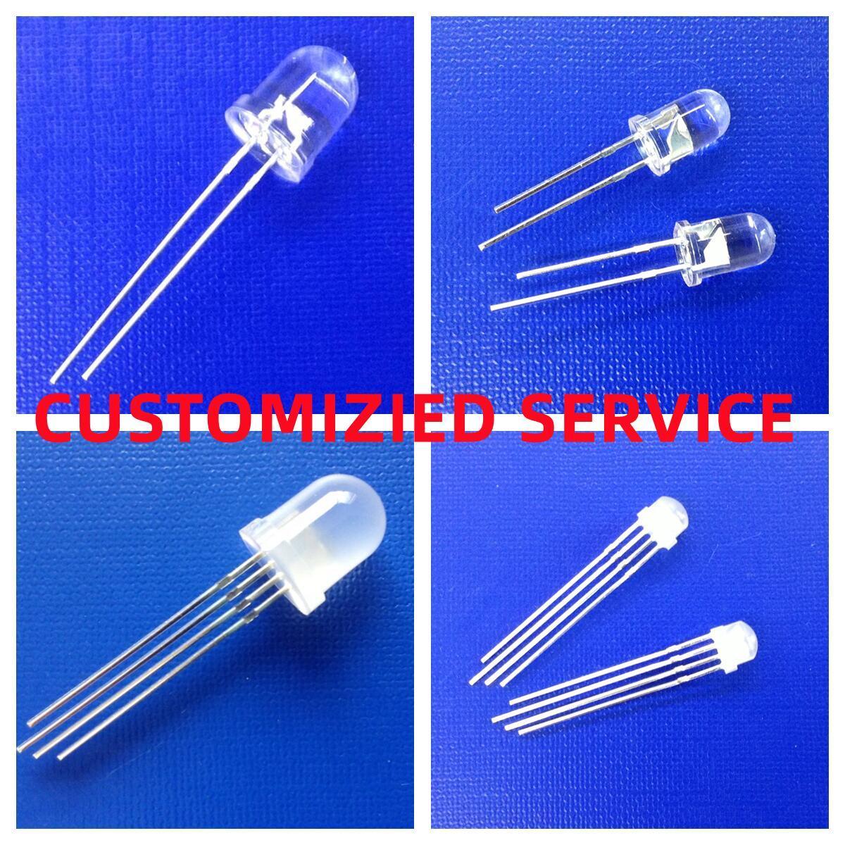 New Arrival 5mm Diode 4 in 1 Customized Shape Clear / Diffused 4000-5000K Addressable Point Control RGBW LED