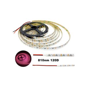 Infrared IR 810nm DC12V 48W 600LED 120 led/m IP20 Flexible SMD 3528 LED Strip Light for Skin Therapy