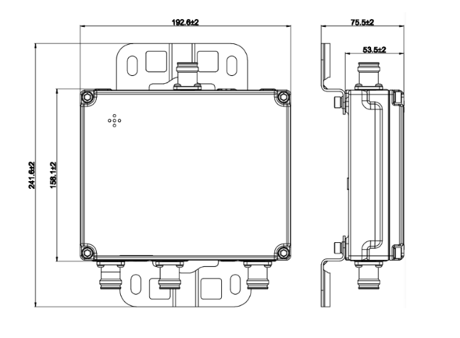 Lufras2100 MHz 4.3-10 Female TripleBand Combiner 4.3-10 & DIN Female Combiner High Quality Long Life Cycle 4000 MHz RF  In-buil