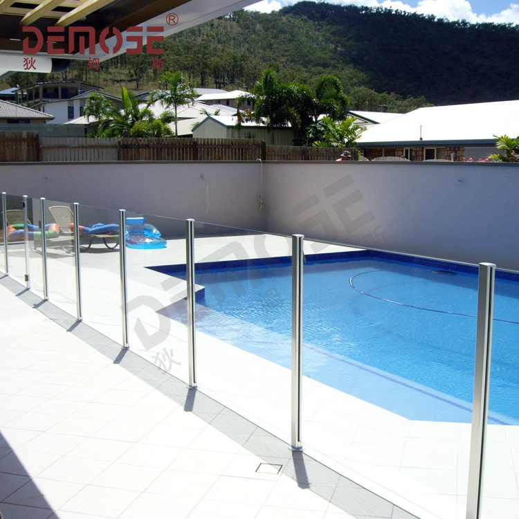 outdoor frosted glass stair railings pillars for swimming pool