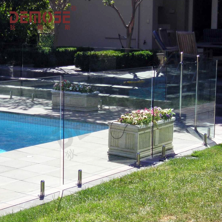 Decorative Pool Fence Mounting Bracket Swimming Pool Glass Railing Designs