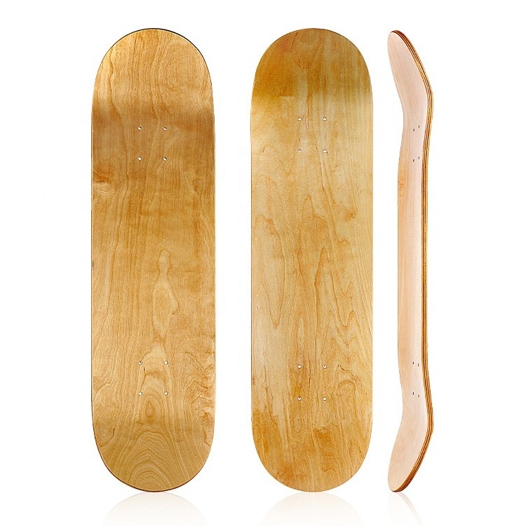 31*8 Inch Wholesale Cheap Custom Logo Design Painting Oem Plain Blank Skate Board 7 Ply Maple Wood Skateboard Decks