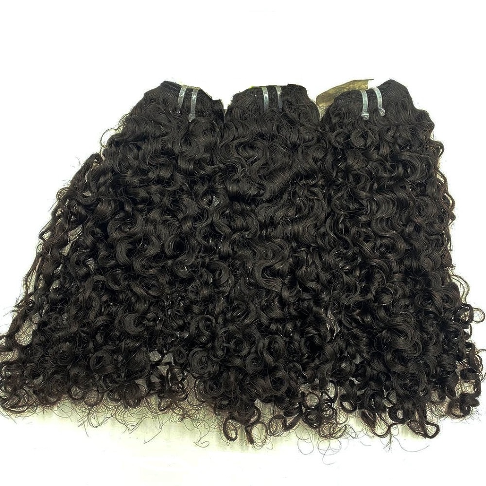 Raw Indian Human Hair Bundle Unprocessed Machine Double Hair Weft Long Lasting