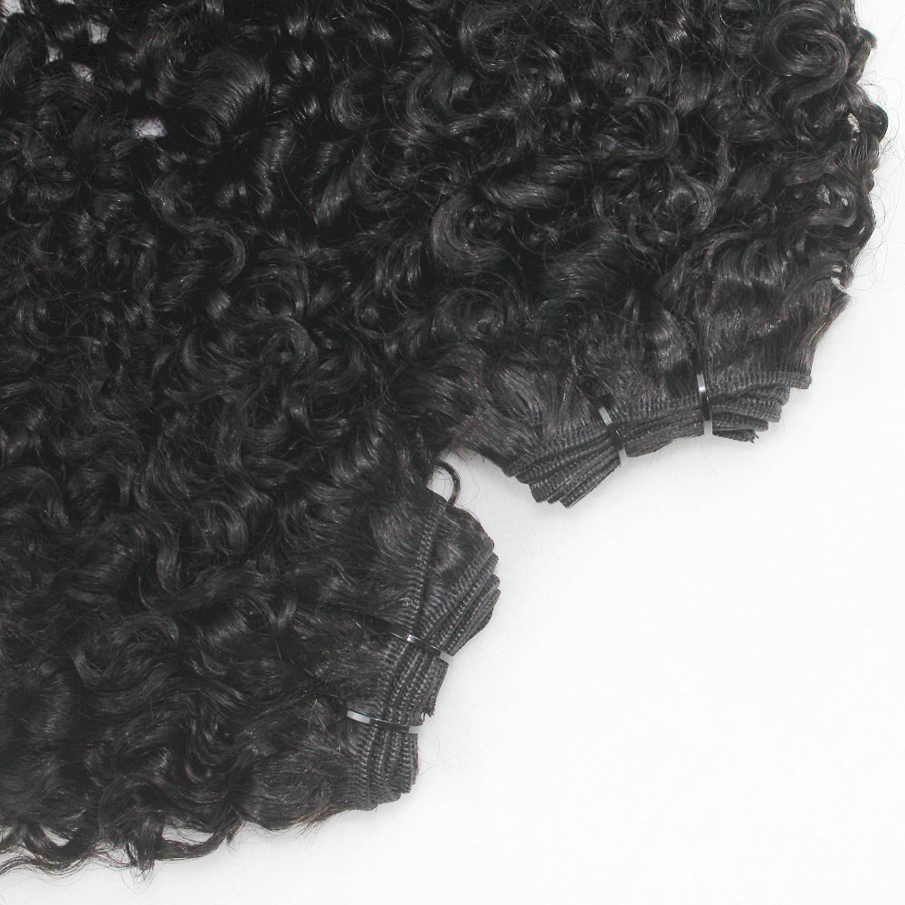 Raw Hair Bundle Unprocessed Burmese Curly Afro Curly Kinky Curly Unprocessed Human Hair Sew In Weaving