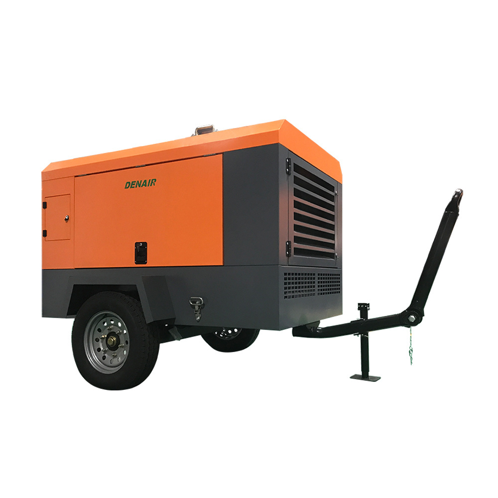 High air-pressure Diesel Portable Mobile or Skid - mounted Screw Air compressor For Drilling rig