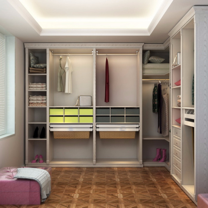 wooden MDF plywood melamine wardrobe armoire with modern style