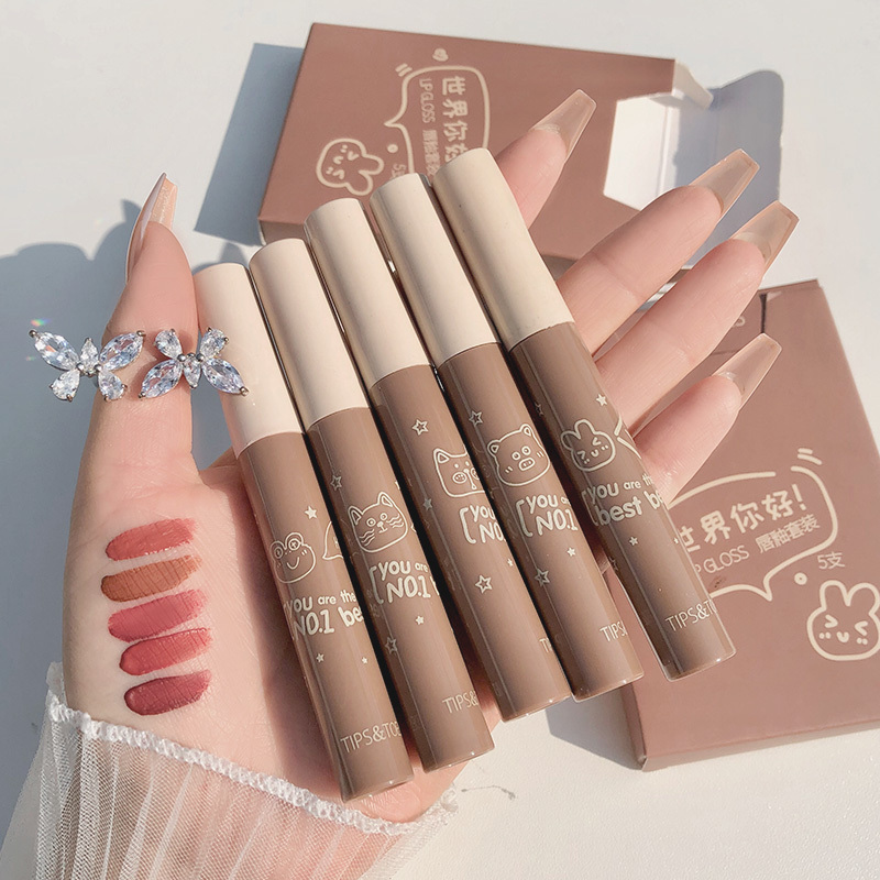 Low MOQ Cosmetics Private Label Lip Gloss Vendor Waterproof Korean Cosmetics Base Lip Gloss Vendor