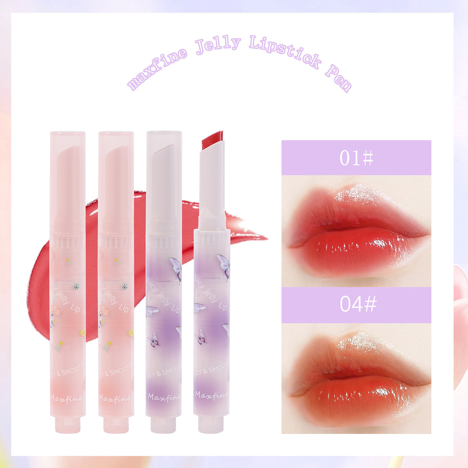 Crystal Lip Balm Beauty Jelly Lipstick Moisturizing Mirror Solid Lip Glaze Lip Plumper Stick Lipstick Gloss 3G Korean Lipstick