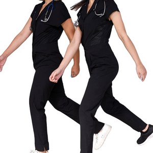 Factory Direct Top Quality Hospital Uniforms Jumpsuit Design Female Custom Scrubs