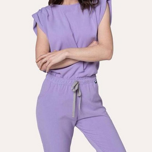 Top Quality New Design Hospital Uniforms Medical Scrubs Nurse Sleeveless Scrub Set For Women