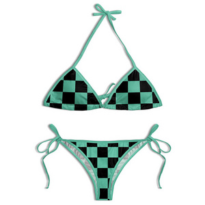 Factory Supply Custom Bikini Sexy Two-Piece Bikini Set with String Bikini Swimsuit & Swimwear Quick Dry