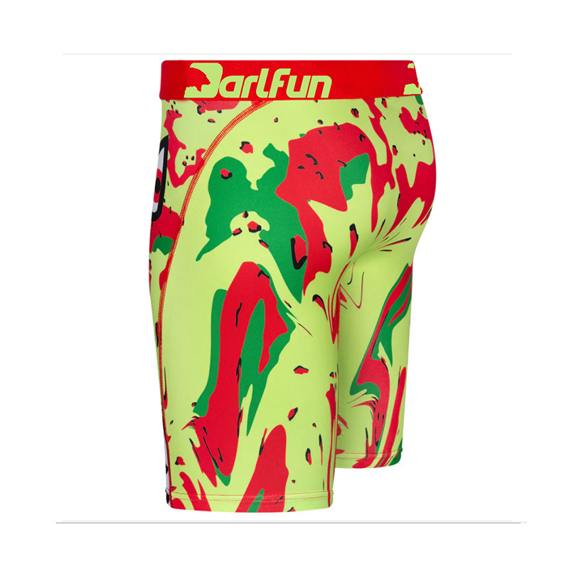 American Popular  Printed Sporting Long Leg Shorts Quick-dry Mens Underwear Boxer Briefs