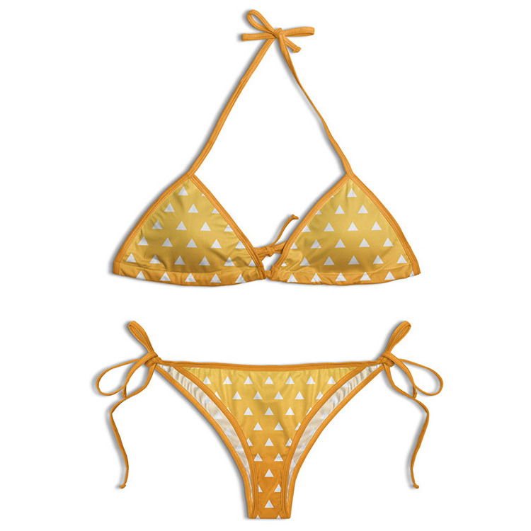 Factory Supply Custom Bikini Sexy Two-Piece Bikini Set with String Bikini Swimsuit & Swimwear Quick Dry