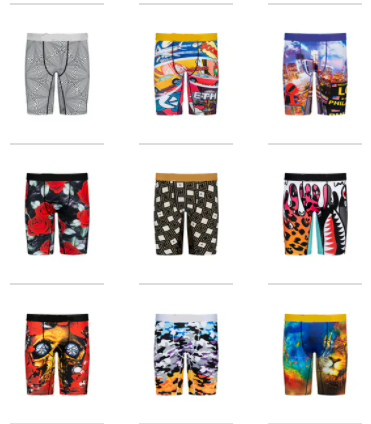 American Popular  Printed Sporting Long Leg Shorts Quick-dry Mens Underwear Boxer Briefs