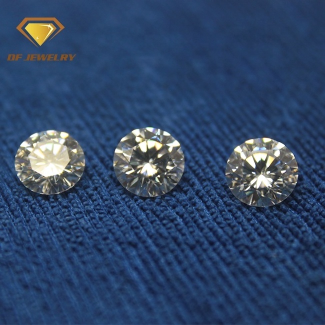 Wholesale GRA 1ct 1.5ct 2ct 3ct loose moissanite diamond D moissanite stone