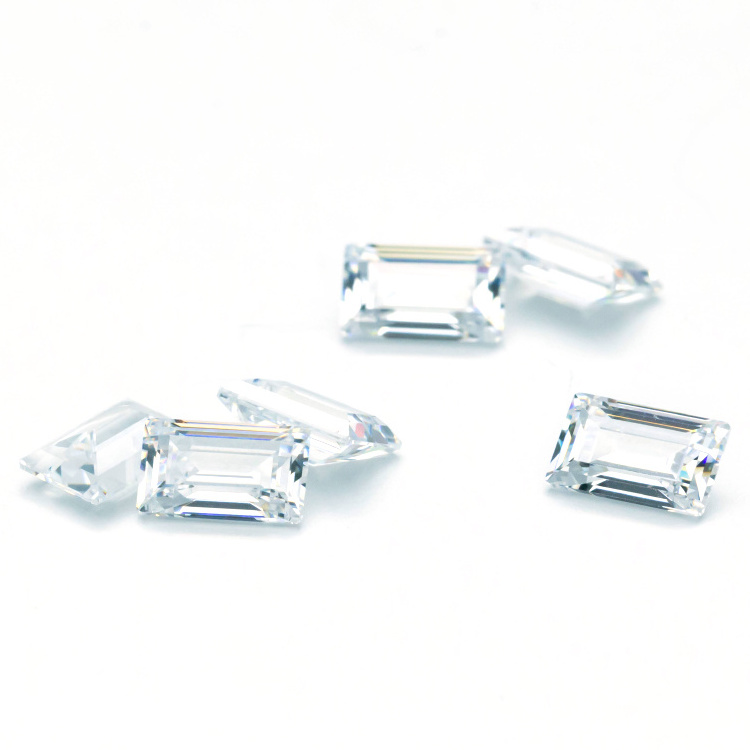 Moissanite Baguette Super White Color Rectangle Shape Wholesale White Moissanite